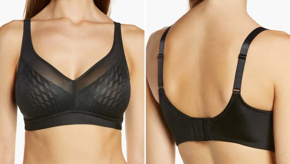 Wacoal (Nordstrom) Black Elevated Allure Wireless Bra Size 34D Style 852336 NWOT